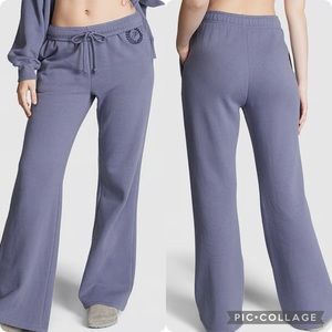 PINK EVERYDAY FLEECE HIGH-WAIST FLARE SWEATPANTS